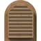 Ekena Millwork Round Top Gable Vent Functional, Western Red Cedar Gable Vent w/ Brick Mould Face Frame, 20"W x 20"H GVWRT20X2000SFUWR - alternate 3